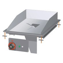 Grilovací deska 36x55 drop-in elektrická chromovaná hladká 400 V | RM - FTLD-64ETS 