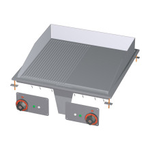Grilovací deska 56x55 drop-in elektrická chromovaná kombinovaná 400 V | RM - FTLRD-66ETS 