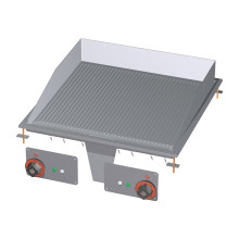 Grilovací deska 56x55 drop-in elektrická rýhovaná 400 V | RM - FTRD-66ET 