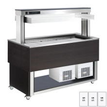 Bufet chlazený, polohovací GN 3-1/1 Wenge | RM - TR BLUE+ 3W 
