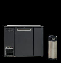 Serrco by TEFCOLD SFK-6EL+  Chladicí box na sudy, strojová jednotka vlevo 