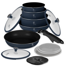 Sada nádobí Berlingerhaus s titanovým povrchem 13 ks Deep Sea Collection 