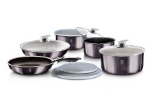 Sada nádobí Berlingerhaus s odnímatelnou rukojetí 12 ks Carbon PRO Line BH-6910 