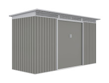 Zahradní domek G21 GRAH 483 - 340 x 142 cm, metalický šedý 