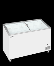TEFCOLD IC402SCEB Pultová mraznička prosklené oblé víko 