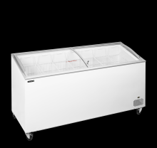 TEFCOLD IC552SCEB Pultová mraznička prosklené oblé víko 