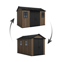 Zahradní domek Keter Apex 7,5 x 11 Walnut, s podlahou 