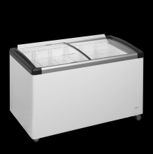 TEFCOLD IDB400-W1 Pultová mraznička prosklené oblé víko 