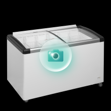 TEFCOLD IDB500-W1 Pultová mraznička prosklené oblé víko 