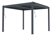 Bioklimatická pergola G21 Austin Premium 3x3 m, antracitová hliníková 