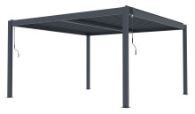 Bioklimatická pergola G21 Austin Premium 4x4 m, antracitová hliníková 
