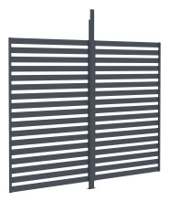 Příslušenství G21 fixní lamelová stěna 3x2,6 m pro pergolu Trenton 