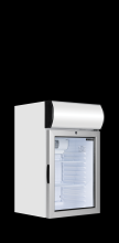 TEFCOLD FS 80 CP Stolní chladicí skříň prosklené dveře 