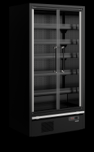 TEFCOLD Galaxy+ GP10FGD Black Chladicí vitrína přístěnná, kř. dveře 