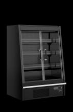 TEFCOLD Galaxy+ GPL10FGD Black Chladicí vitrína přístěnná, kř. dveře 