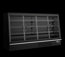 TEFCOLD Galaxy+ GPL26FGD Black Chladicí vitrína přístěnná, kř. dveře 