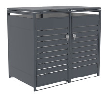 Přístřešek na popelnice G21 132x117x80 cm, antracitový 