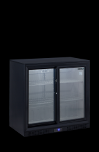 TEFCOLD DB202S Minibar prosklené posuvné dveře, černá 