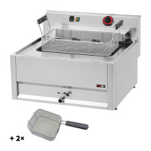 Fritéza elektrická 0,56 kW/l, 16 l s třemi koši 400 V | REDFOX - FE 66/3 ELT 